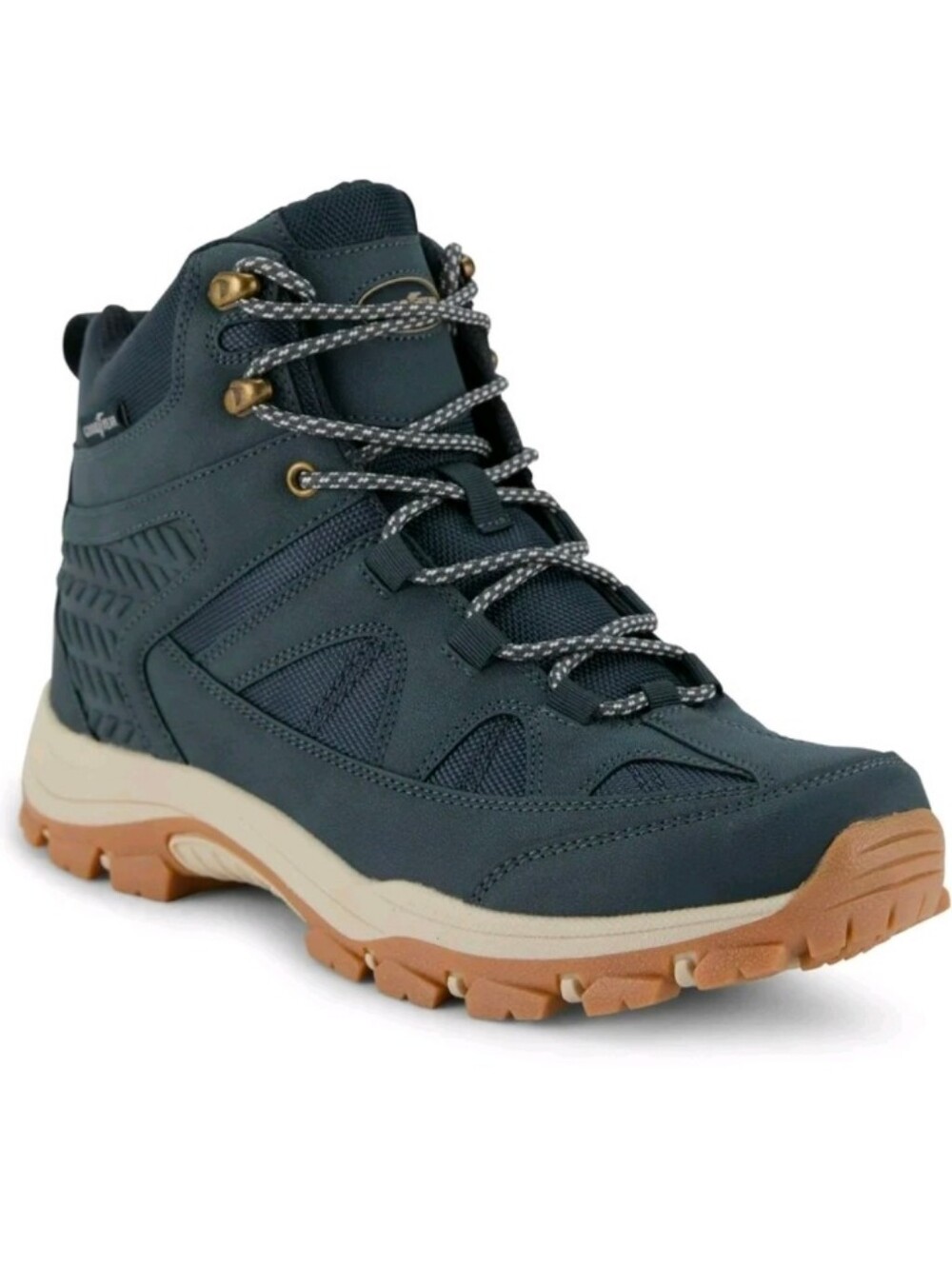 Goodyear Teton Mens 10 Outdoor Hiking Work Boots Blue Skid Resistant Comfort